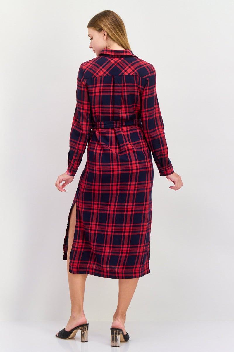 Pepe Jeans Women Checkered Shirt Dress, Multicolor - Image 4