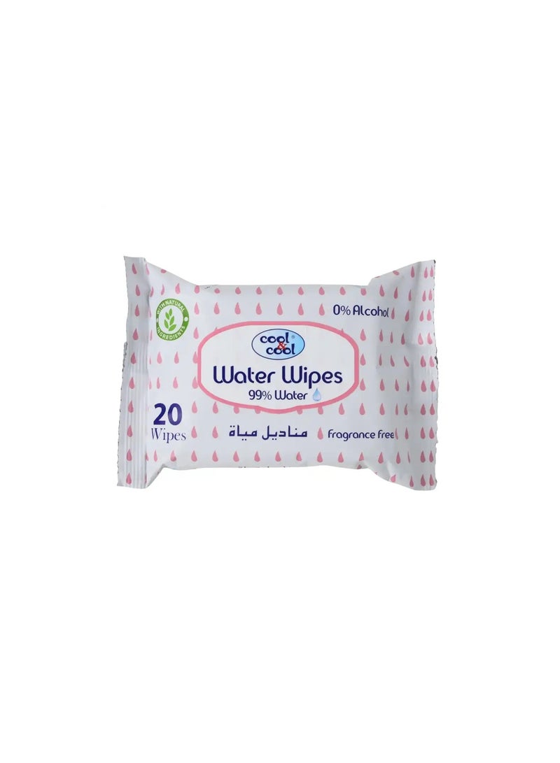 Ultra Sensitive Water Wipes With 0 Percent Chemical And Fragrance Free 20 Wipes