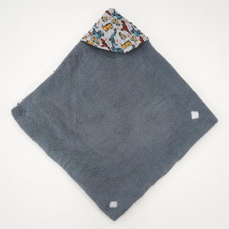 Florida Florida All Season Hooded Baby Blanket Swaddler Wrapper Flannel Soft and Comfortable for New Born Baby Girls and Boys-Wrap Grey - Image 3