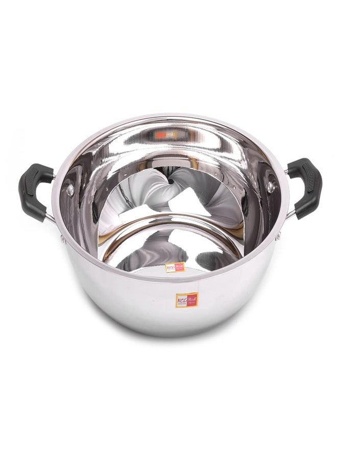 KCL Diva Stainless Steel Kadai for Cooking & Serving - 1 Unit - Capacity 3500 ML - Image 2