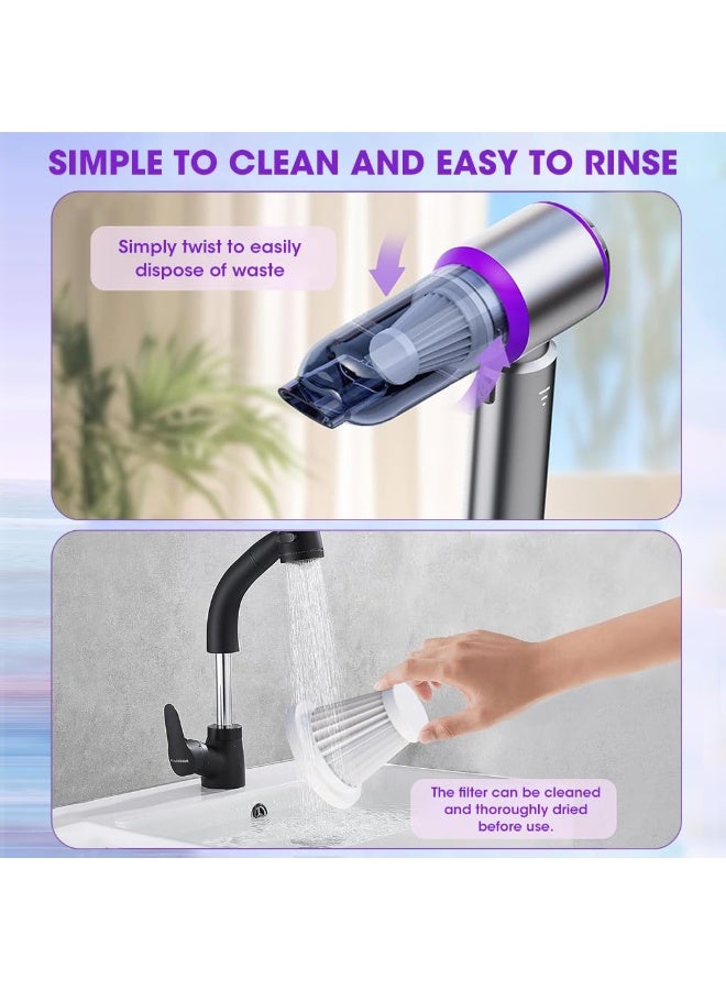 SunNivo Car Vacuum Cleaner Cordless,Wireless Mini Vacuum Cleaner 4-in-1 Compressed Air Duster & Air Blower & Pump，Portable Handheld Vacuum with Brushless Motor for Car, Home, Office,Camping - Image 3