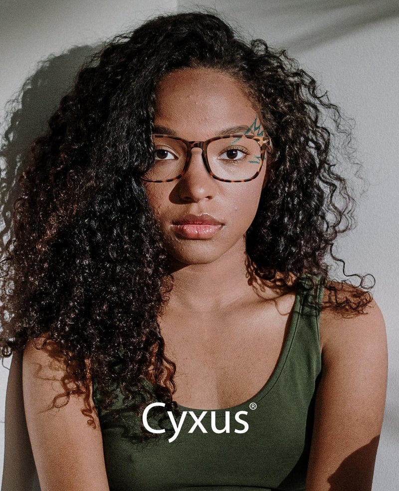 Cyxus Leopard Blue Light Glasses for Woman Reduce Eye Strain UV Protection for Computer Screen 8082T03 - Image 2