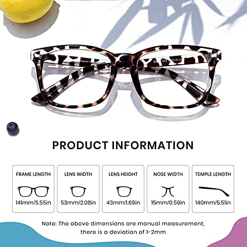 Cyxus Leopard Blue Light Glasses for Woman Reduce Eye Strain UV Protection for Computer Screen 8082T03 - Image 5