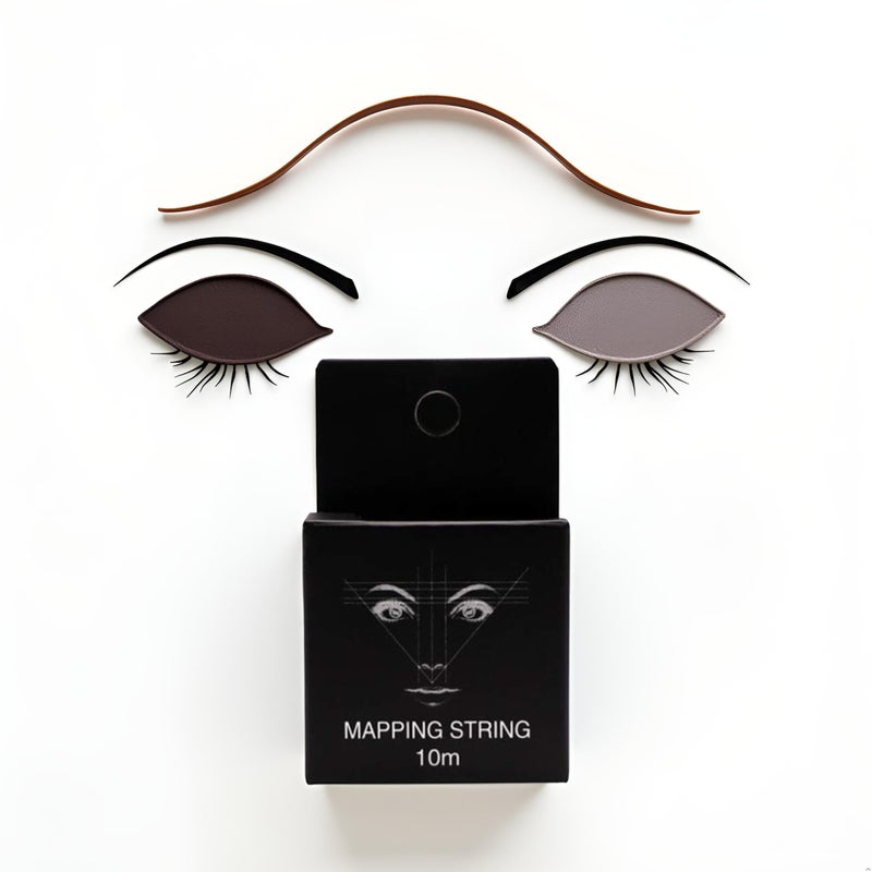 10M Black Pre-Inked Mapping String for Eyebrows Mapping Thread for Eyebrow Permanent Makeup Beauty and Personal Care，One Size - Image 3