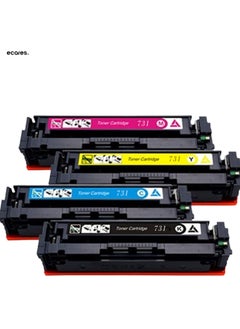 ECARES ECARES® 4 (FULL SET) 731 Compatible Toner Cartridges for Canon LBP-7100CN LBP-7110CW MF-8230CN MF-8280CW - Black/Cyan/Magenta/Yellow, High Yield (Multicolor).  - Image 1