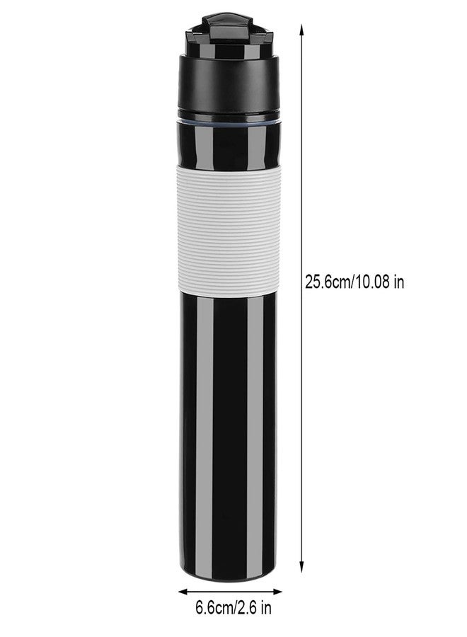 HAOHIZE Coffee Press Bottle, 350ml Portable Mug Tea and Coffee Maker Bottle Coffee Brewer Travel Tumbler Water Cup Tea Coffee Maker Drinking Water Cup for Travelling (Black) - Image 4