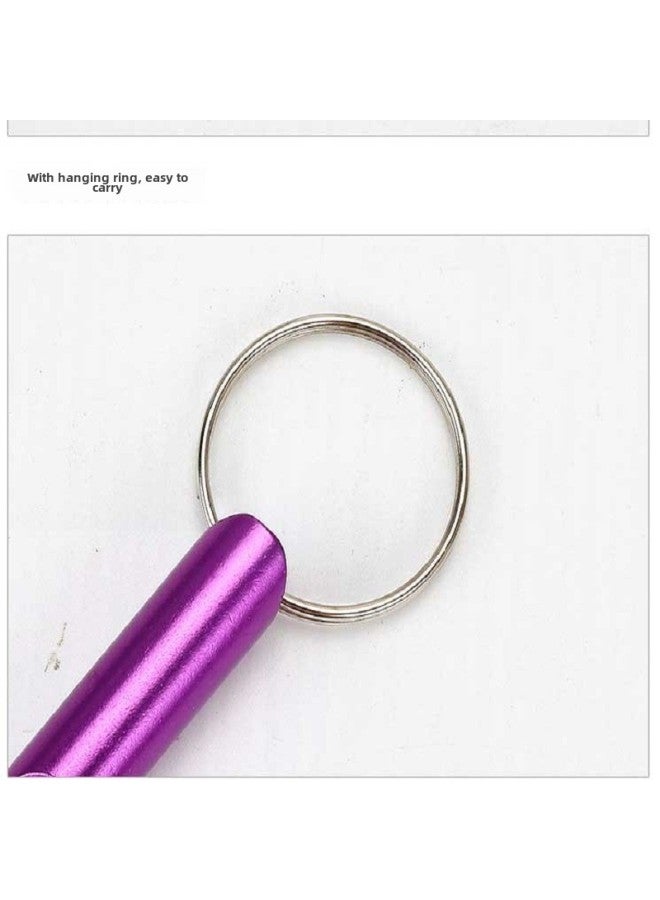 Generic Aluminum Alloy Trumpet Survival Whistle Aluminum Alloy Survival Whistle Toy Aluminum Alloy Pet Whistle Key Chain-Color:Color Mixing - Image 4