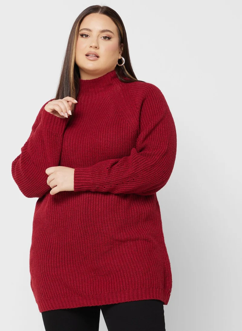 Ella Plus High Neck Sweater