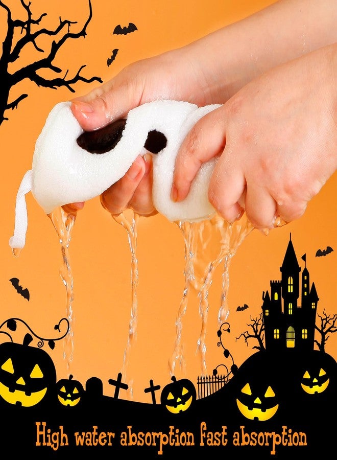 Quera 2 Pack Hand Towels Halloween Ghost Embroidered Premium Luxury Decor Bathroom Decorative Dish Towels Set for Drying, Cleaning, Cooking, Holiday Towels Gift Set - Image 3