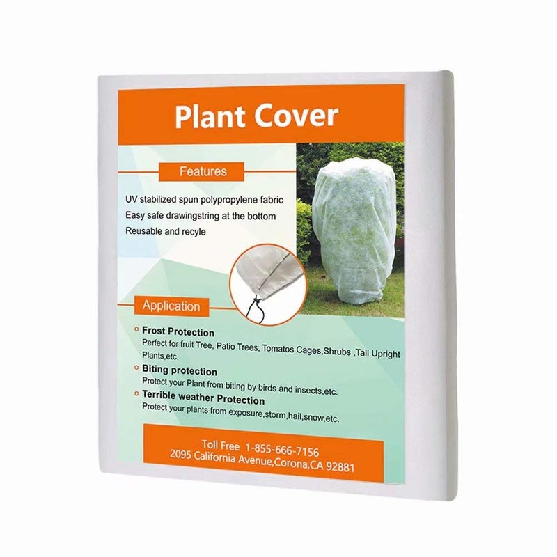 Agfabric Frost Cover H24''xW32''ï¼Œ 0.95oz Winter Tree Cover Plant Covers for Cold Weather - Image 1