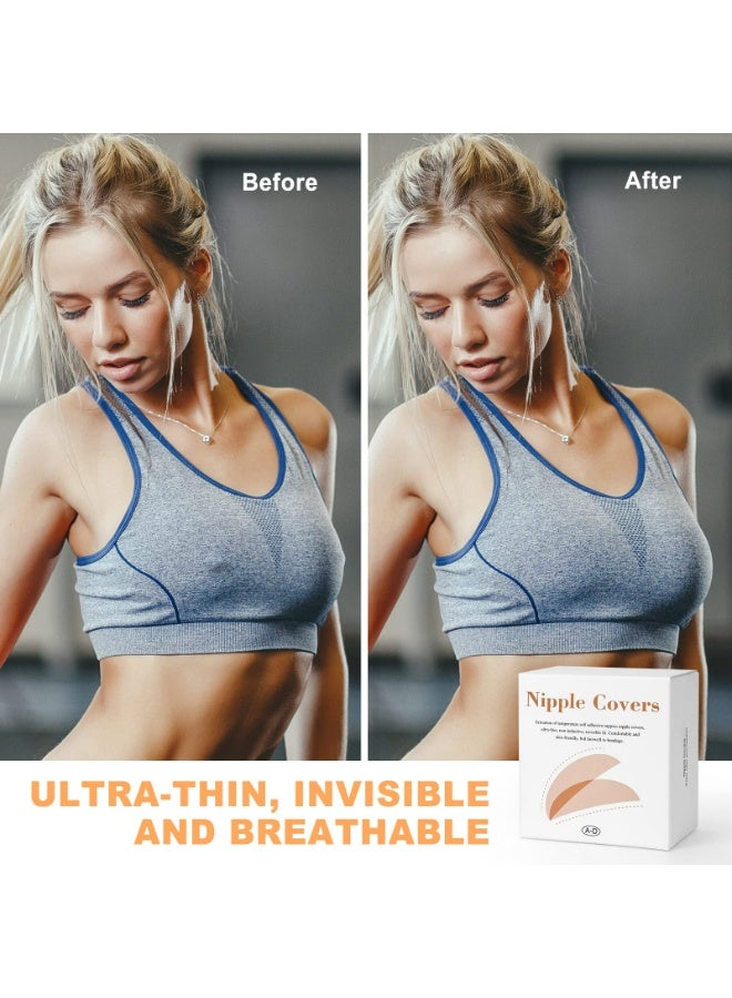 LUMYA 5 Pairs Nipple Covers for Women, Bra pads, Breast pads, Invisible Silicone Pasties, Reusable & Waterproof Sticky Breast Petals for Everyday Wear and Sports (Skin color) - Image 5