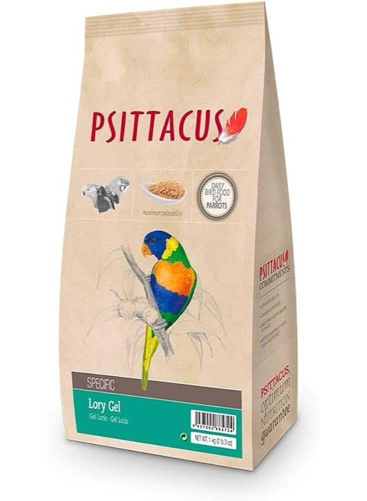 PSITTACUS Lory Gel – Premium Daily Nutrition for Lories & Lorikeets - High Digestibility Gel Formula – 1 Kg - Image 1