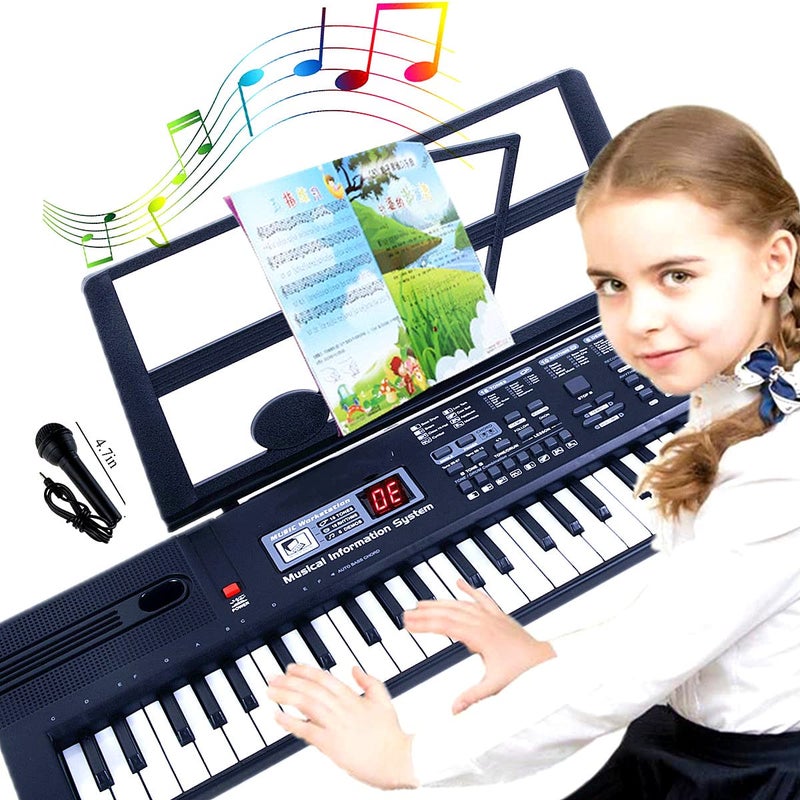 SEMART keyboard Piano Digital electric piano portable electronic music keyboard 61 key toy for kids beginner children toddler musical instruments wmicrophone stand USB christmas Birthday gift - Image 3