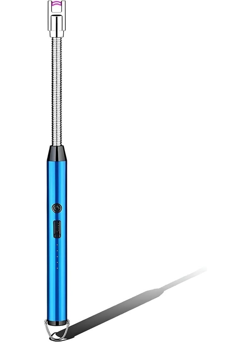 Rechargeable electronic lighter – operates without flame or gas, offering maximum safety. Wind‑resistant and equipped with a child safety lock, it ensures secure use. Designed with a long, flexible neck to easily light stoves, ovens, candles, and for home occasions or outdoor trips with ease and safety. - Image 2