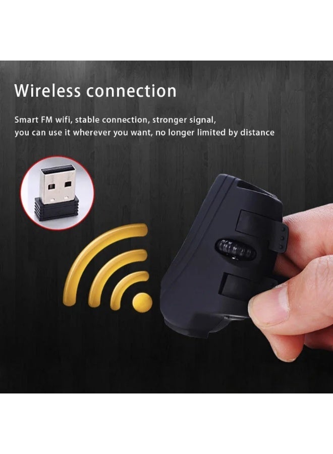 GM306 Finger Wireless 2.4G Bluetooth Mouse USB Optical Rechargeable Finger Ring Office Mouse 16000Dpi for PC Laptop Computer New  - Image 3