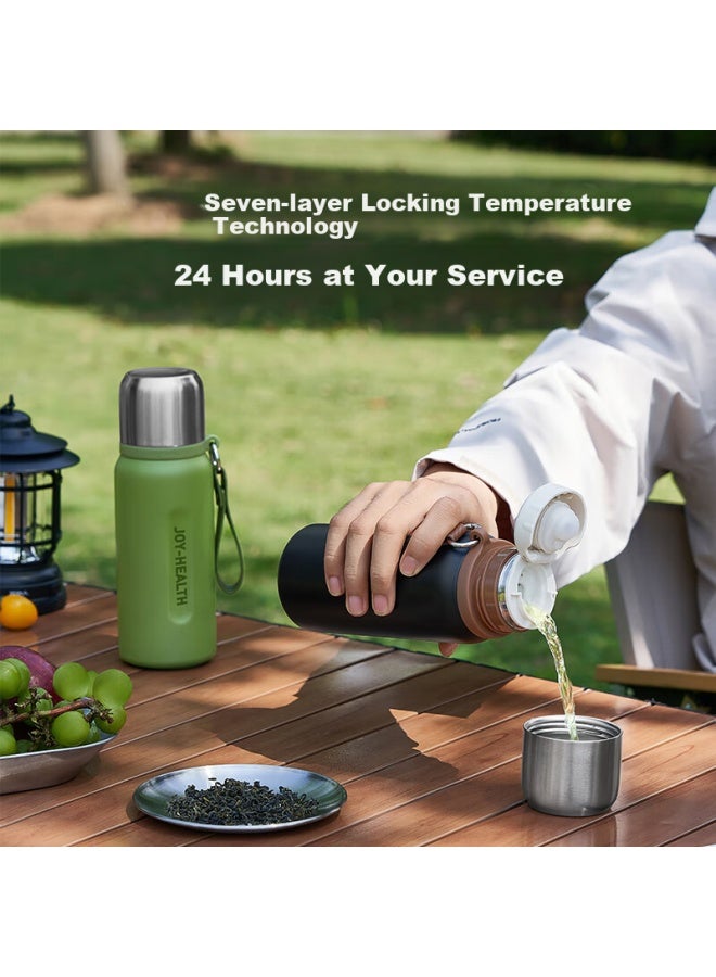 Joyoung Insulated Mug, 316L Stainless Steel With Ceramic Inner Liner, Pure Titanium Filter, Large Capacity, Vacuum Insulated, Travel Water Bottle - Image 4