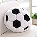 JULAN 14inch Fluffy Soccer Balls Plush PillowSoft Soccer Ball Stuffed ToysDecorative Soccer Football Pillow Cushion Throw PillowFootball Plushies Plush Doll for Home Deco Kids Big Sports Toy Gift - Image 2