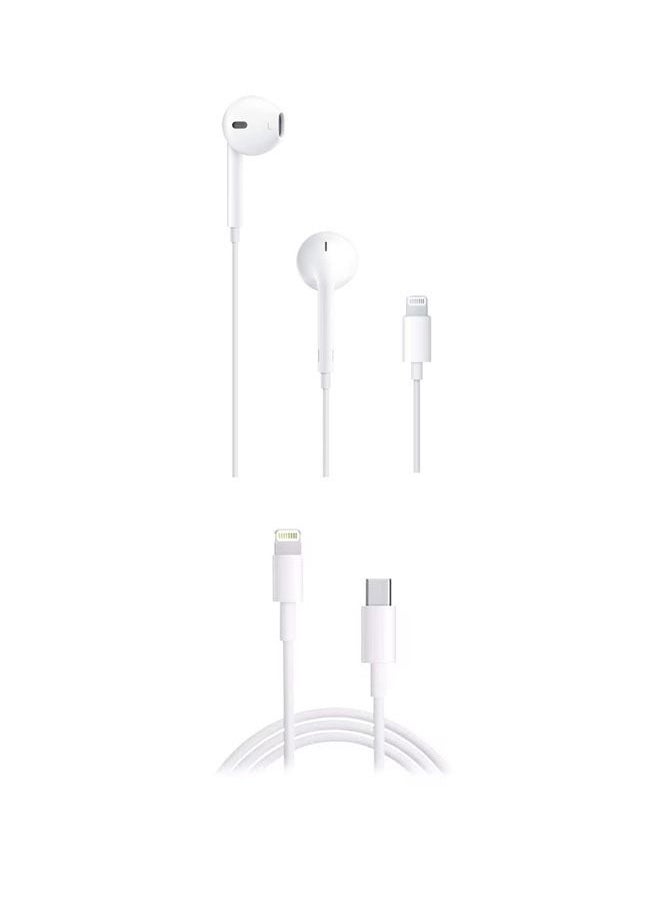 WP - 2-In-1 Lightning Connector Earphone And Lightning to USB Cable For Apple iPhone - Image 1