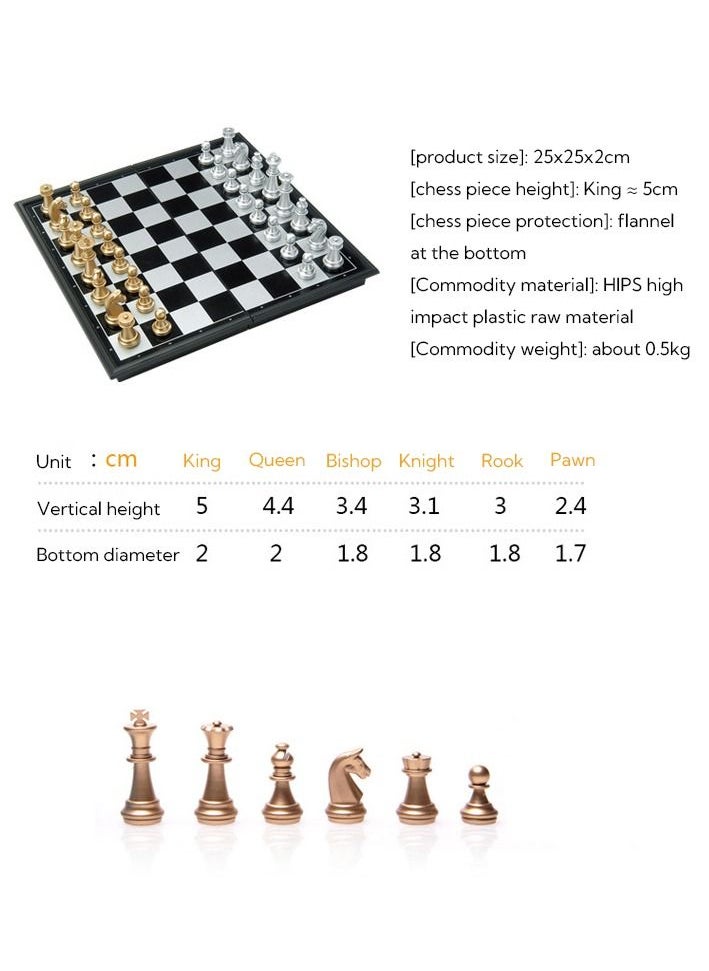 Haidue - Travel Chess Set with Folding Chess Board - Image 1