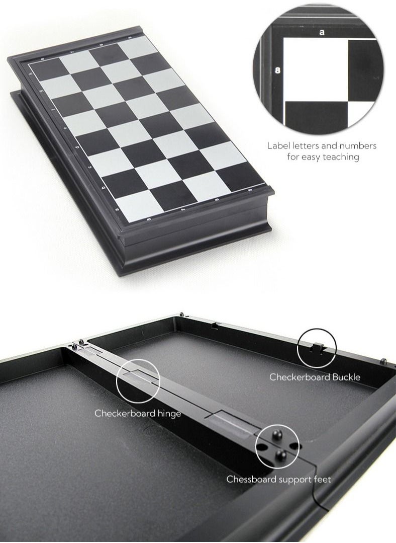 Haidue - Travel Chess Set with Folding Chess Board - Image 1