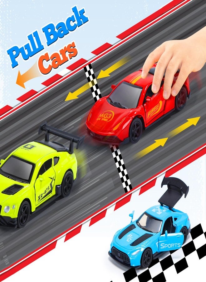 CUTE STONE 12 Pack Small Alloy Racing Car Toy for Kids, Boys and Girls - Image 2
