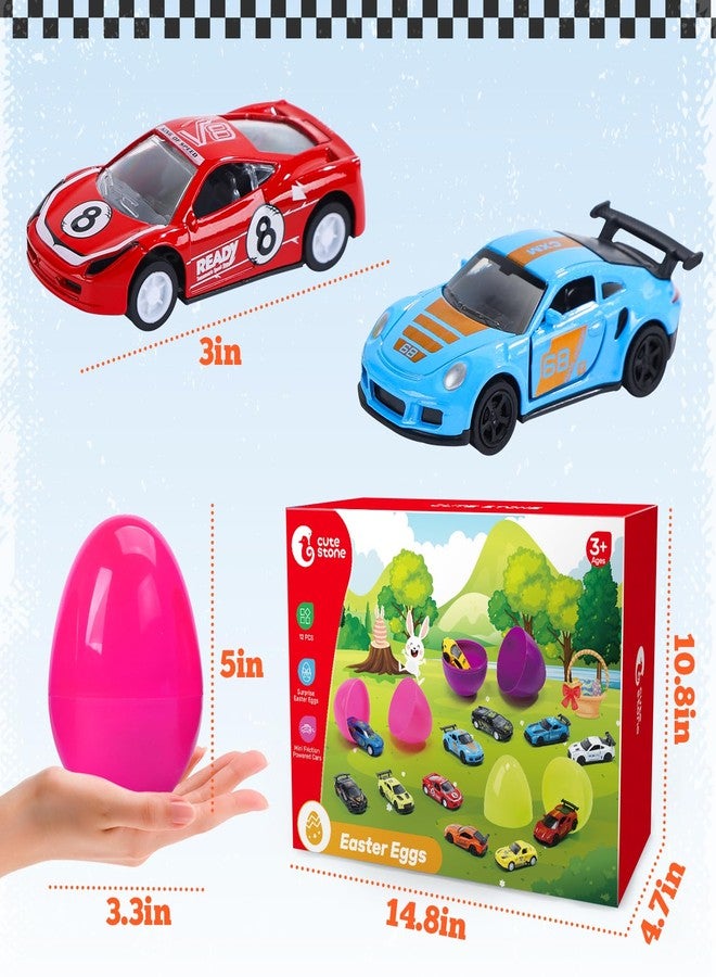 CUTE STONE 12 Pack Small Alloy Racing Car Toy for Kids, Boys and Girls - Image 3