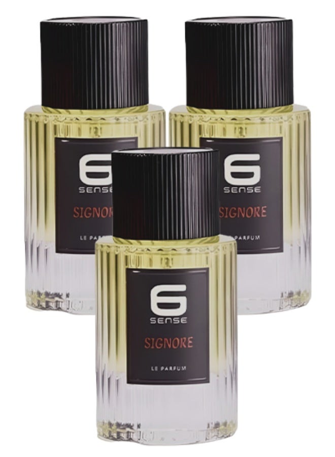 الحاسة السادسة 3 قطع عطر سيجنور للرجال 50 مل - Image 1