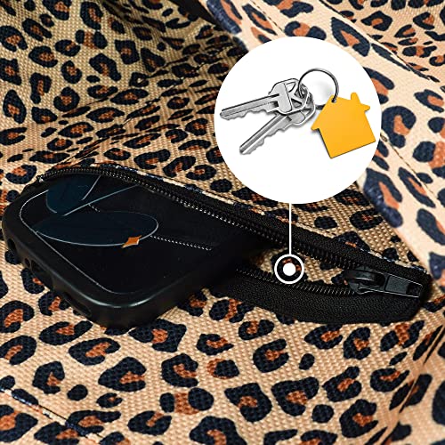 BagYG Yoga Mat Bag - Long Tote with Pockets - Holds More Yoga Accessories - Yoga Bag Fit Most Size Mats - Leopard Print Yoga Mat Carrier 37"x15.5" - Image 3