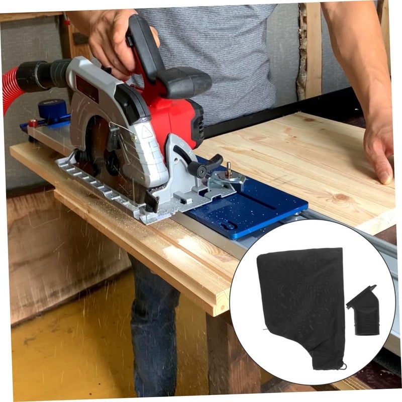 Ciieeo Large Capacity Saw Dust Bag for Miter and Table Saws Sturdy Canvas Dust Collection Bag Easy Attachment for Woodworking and DIY Projects - Image 5