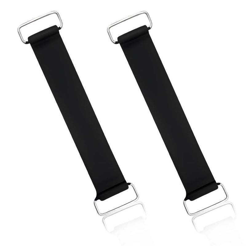 Gasedin 2Piece Motorcycle Battery Strap Stretchable Rubber Band Battery Holder Belt with Metal Buckle - Image 3