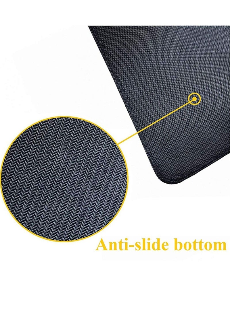 Captaintech Gaming Mouse Pad Black and White Plum Bossom Cherry Blossom, Extended Large Mouse Mat Desk Pad, Stitched Edges Mousepad, Long Non-Slip Rubber Base Mice Pad (31.5x11.8x0.12 Inch, A2) - Image 5