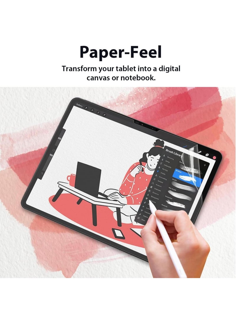 2Pcs Paper-Feel Screen Protector for iPad Pro M4/M5 11 Inch 2025/2024 and iPad Air M4/M2 11 inch 2025/2024 , Anti-Glare Matte PET Film for Drawing & Note-Taking, Paper-like Texture, Anti-Fingerprint, Fast Response, - Image 3