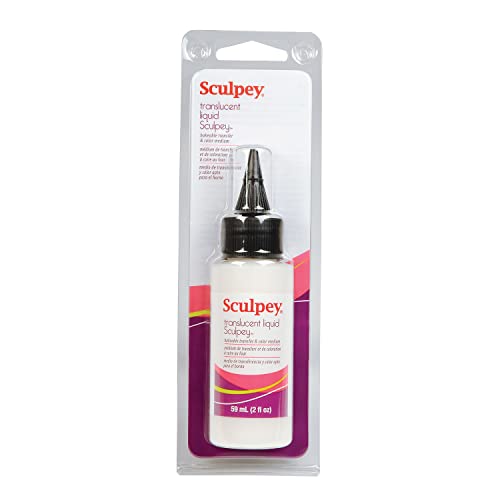 Sculpey Polyform Liquid Sculpey Liquid Polymer Oven-Bake Clay, Translucent, 2 oz. bottle, Great for jewelry, holiday, DIY, mixed media, window clings, home décor and more! Great for beginners to artists! - Image 3