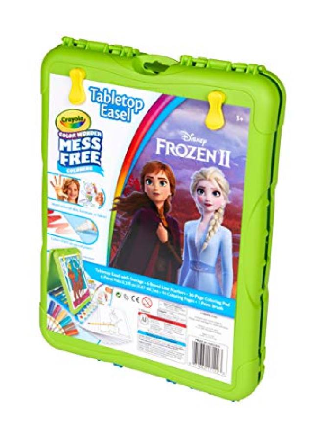 Crayola لوحة سفر كولور وندر صفحات فروزن 2 مع صفحات إضافية وأقلام تلوين وكتب تلوين وألوان كولور وندر مجموعة مكونة من 61 قطعة - Image 5