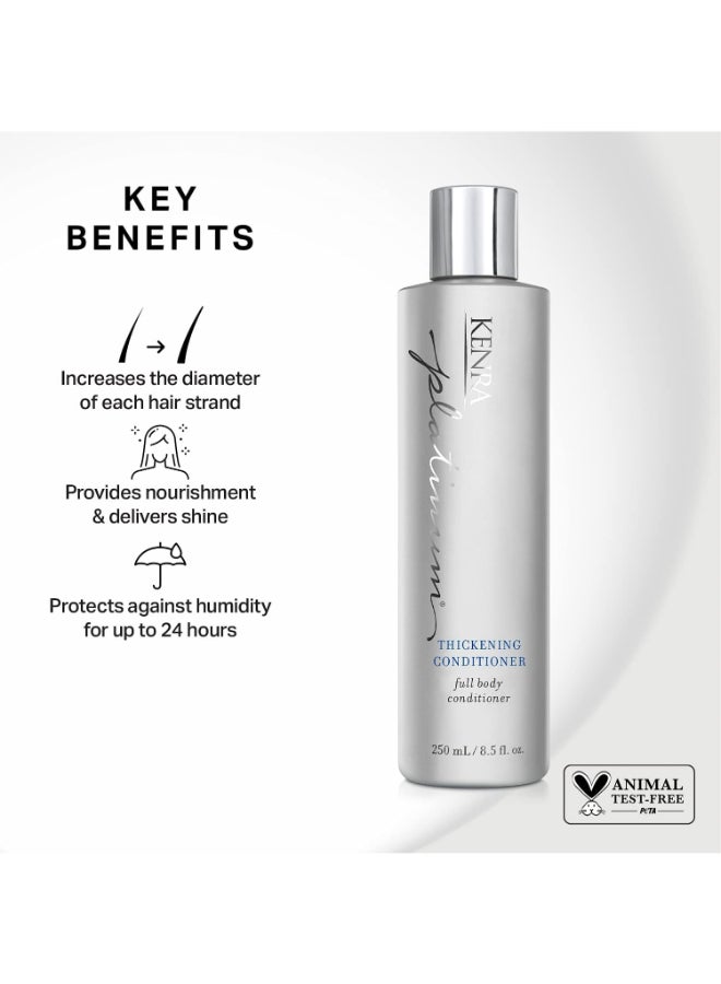 Kenra Professional Platinum Thickening Conditioner Provides Nourishment Delivers Shine Increases Thickness Volume Body Fullness Protects Against Humidity All Hair Types 85 fl Oz - Image 4