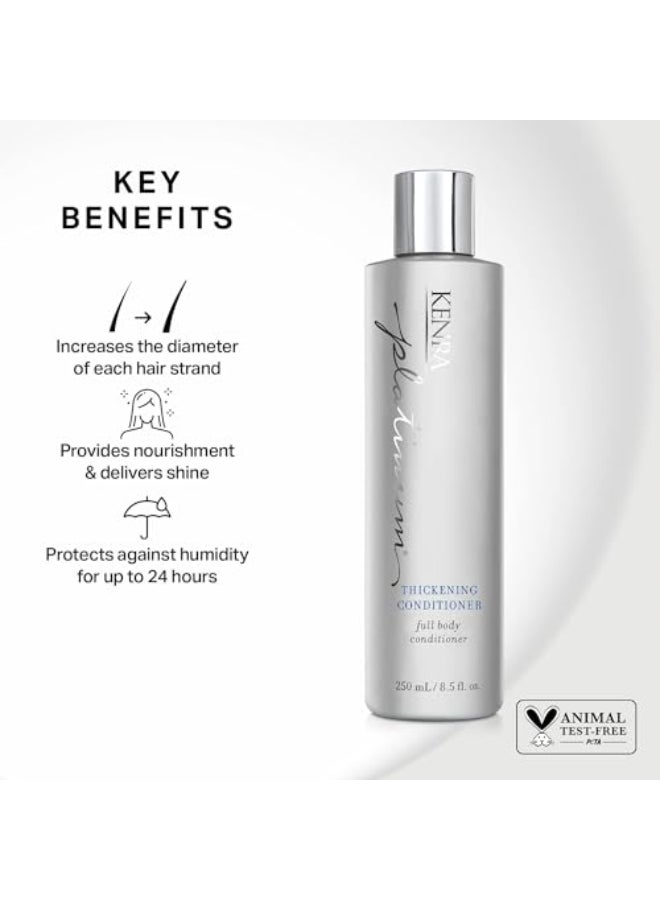 Kenra Professional Platinum Thickening Conditioner Provides Nourishment Delivers Shine Increases Thickness Volume Body Fullness Protects Against Humidity All Hair Types 85 fl Oz - Image 3