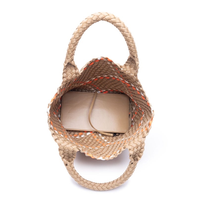 Selling Hand-Woven Handbags, Fashionable And Casual Contrasting Colors, High-End Large-Capacity Handbags, Ready-Made - Image 5