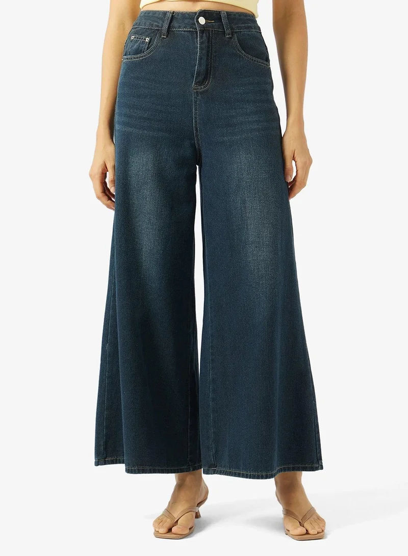Ginger High Rise Wide Leg Jeans