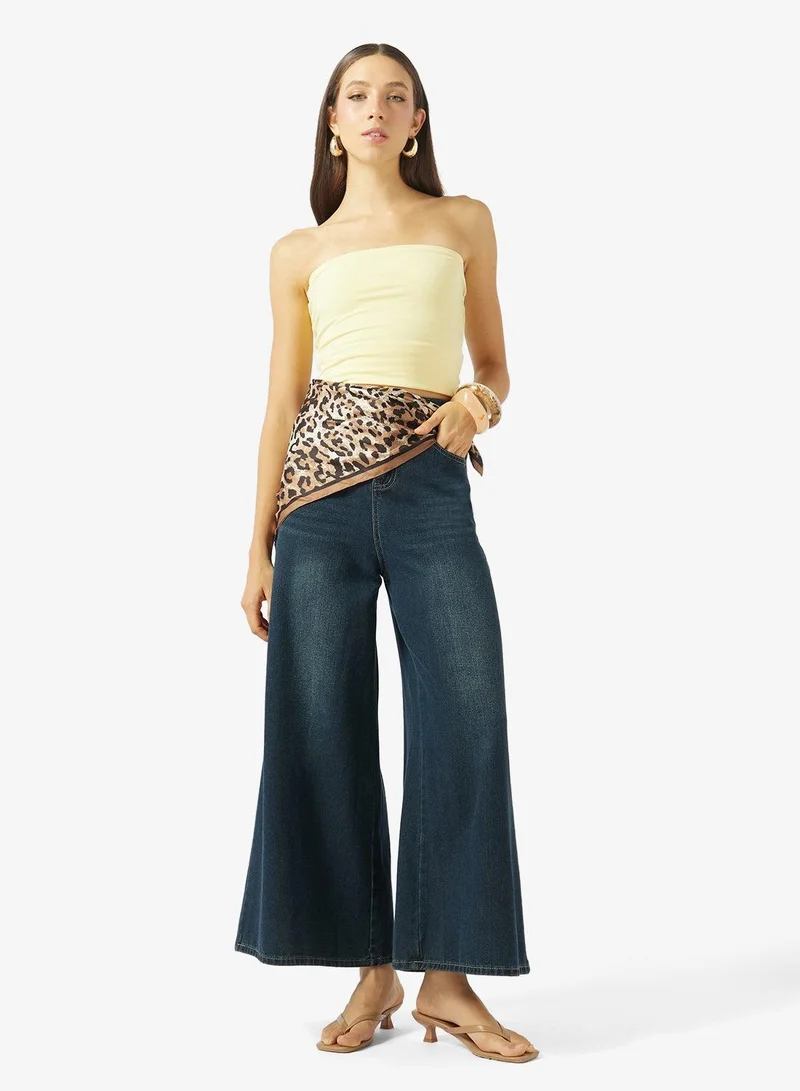 Ginger High Rise Wide Leg Jeans