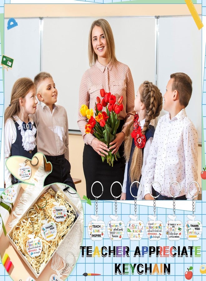 سوريو مجموعة هدايا عيد الميلاد من Sureio، 24 قطعة، هدايا تقدير للمعلمين، سلاسل مفاتيح من الطلاب لتوزيعها في حفلات عيد الميلاد (تفاحة) - Image 3