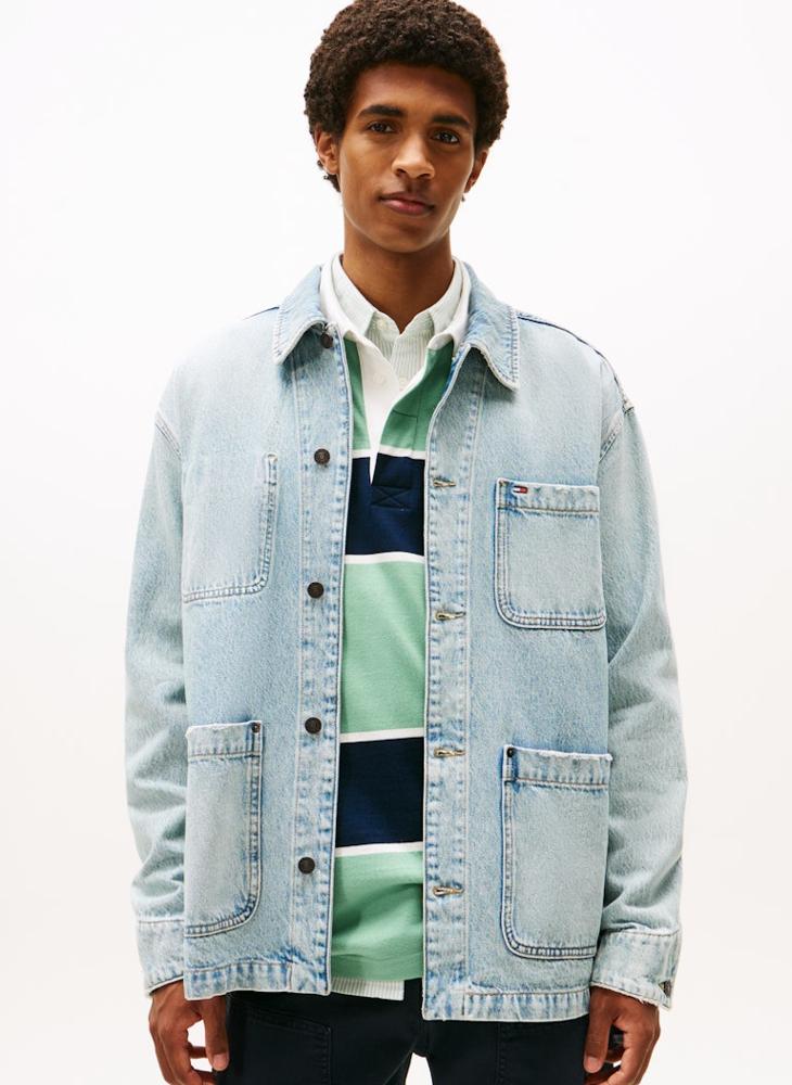 TOMMY JEANS Relaxed Denim Chore Jacket - Image 1