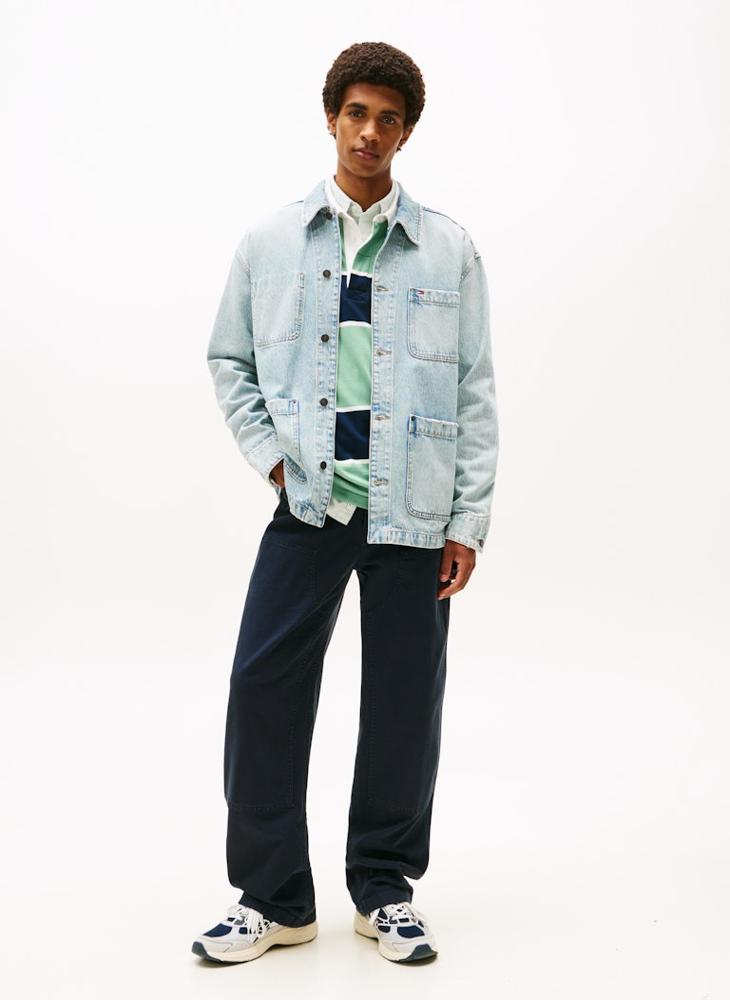 TOMMY JEANS Relaxed Denim Chore Jacket - Image 4