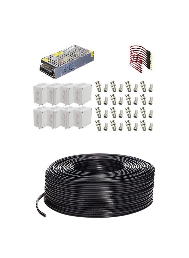 داهوا طقم كاميرا كبيرة خارجية تناظرية من داهوا مكونة من 8 قطع بدقة 1080 بكسل - Image 5