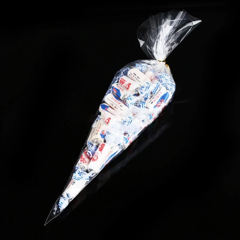 400 Pcs Cellophane OPP Triangle Cellophane Treat with Cable Ties (13 x 25cm) - Image 5