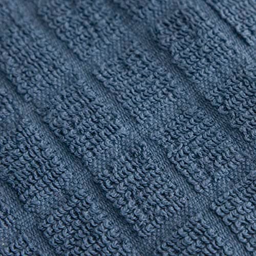 Ritz Premium Kitchen Towel and Dish Cloth Value Set: Highly Absorbent, Super Soft, Long-Lasting, 100% Cotton Checked and Solid Hand Towels, Tea Towels, Bar Towels - 6 Pack, Federal Blue - Image 3