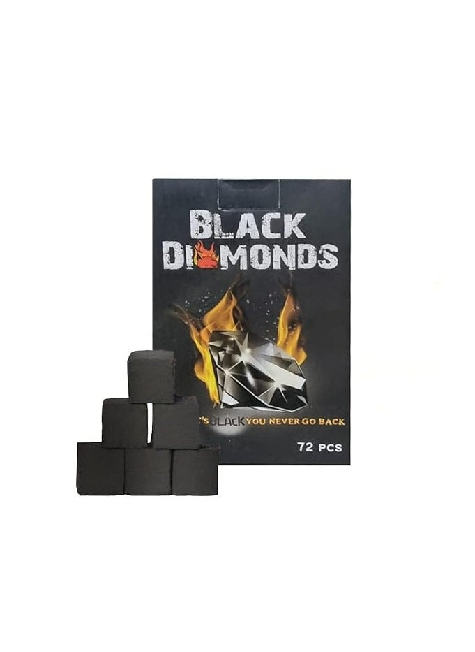 BLACK DIAMONDS Black Diamonds Coconut Shell Charcoal Cubes (72 Pcs)  - Image 1