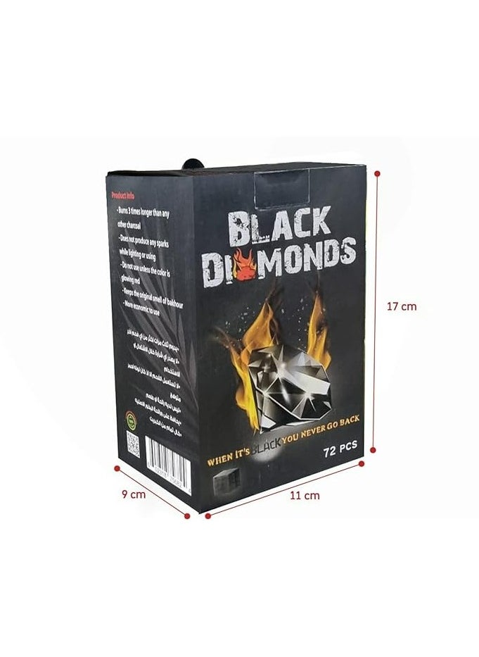 BLACK DIAMONDS Black Diamonds Coconut Shell Charcoal Cubes (72 Pcs)  - Image 3