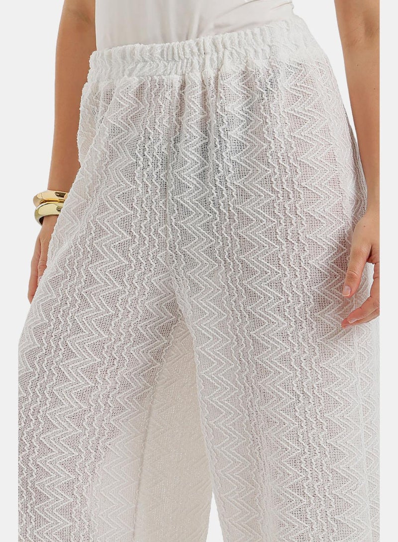 Carina Zigzag-Embroidered Pants - Image 4