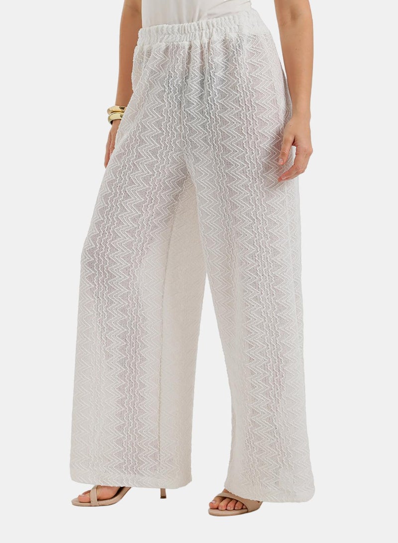 Carina Zigzag-Embroidered Pants - Image 2