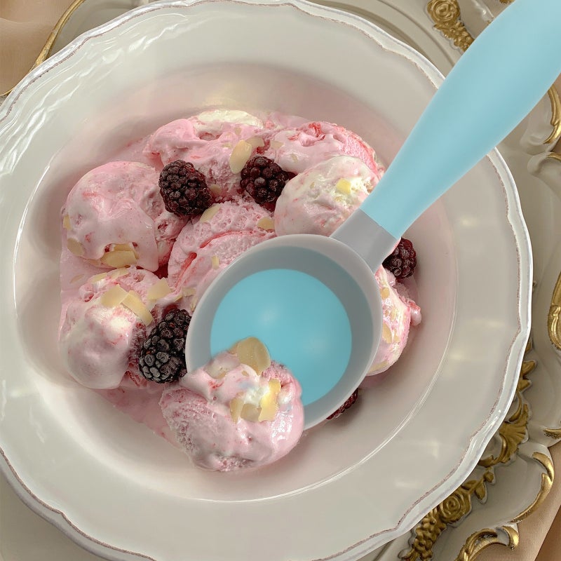 4 Pcs Home Use TPR and Rubber Ice Cream Scoop Spoons Ice Cream Tools Fruit - Image 2